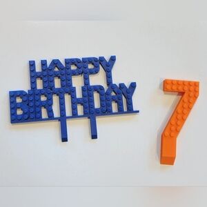 Lego Happy Birthday cake topper